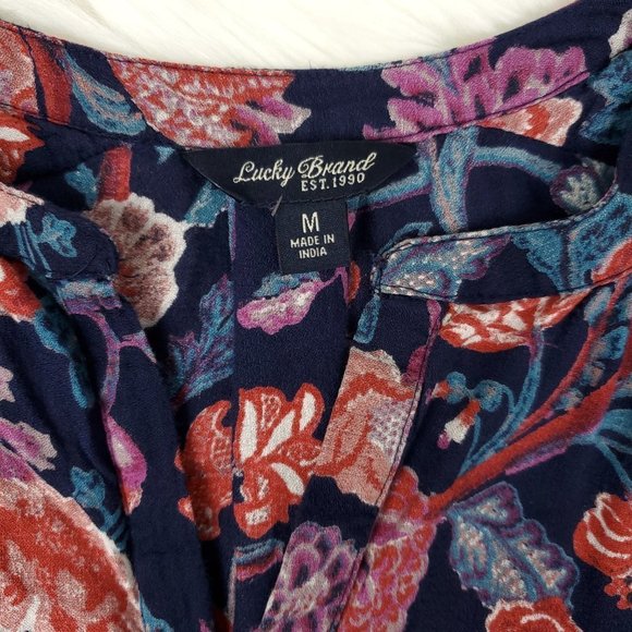 🤑Lucky Brand Floral Long Sleeve Tops - Picture 6 of 7